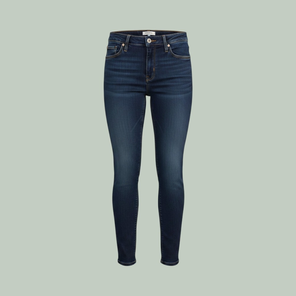 Hudson Women Dark Wash Skinny Jeans Size 28 Blue Denim Stretch Classic Pocket
